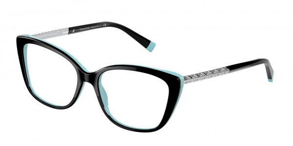 Tiffany & Co. TF2208B Eyeglasses, 8055 BLACK ON TIFFANY BLUE (BLACK)