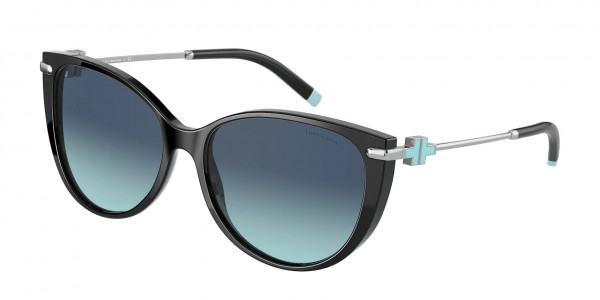 Tiffany & Co. TF4178 Sunglasses, 80019S BLACK AZURE GRADIENT BLUE (BLACK)