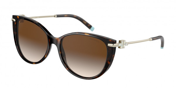 Tiffany & Co. TF4178 Sunglasses, 80153B HAVANA BROWN GRADIENT (TORTOISE)