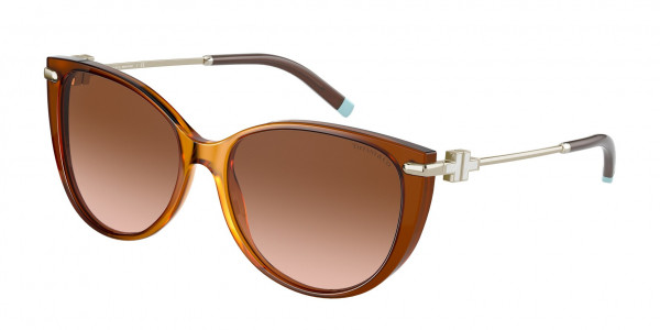 Tiffany & Co. TF4178 Sunglasses, 83083B OPAL CAMEL BROWN GRADIENT (TORTOISE)