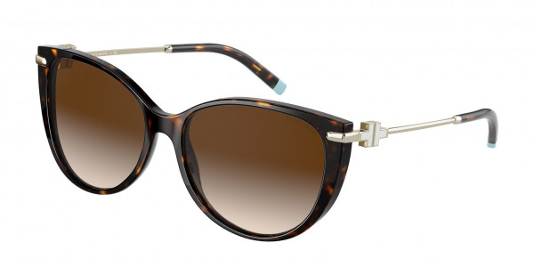 Tiffany & Co. TF4178F Sunglasses, 80153B HAVANA BROWN GRADIENT (TORTOISE)