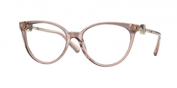 Versace VE3298B Eyeglasses, 5339 TRANSPARENT PINK (PINK)