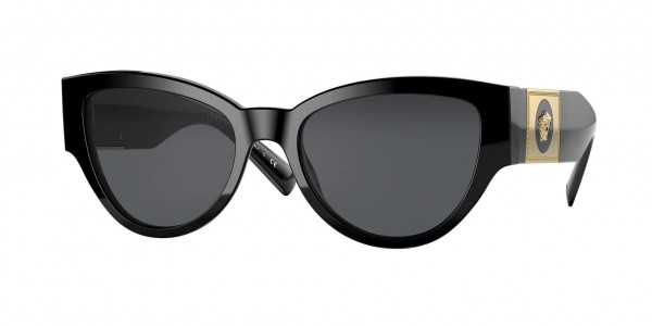 Versace VE4398 Sunglasses, GB1/87 BLACK DARK GREY (BLACK)