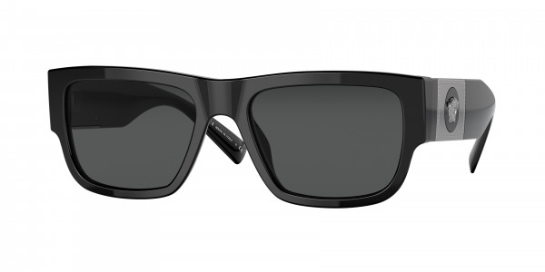 Versace VE4406 Sunglasses, 511487 BLACK DARK GREY (BLACK)