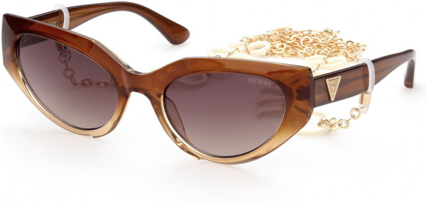 Guess GU7787 Sunglasses, 47F - Light Brown/other / Gradient Brown