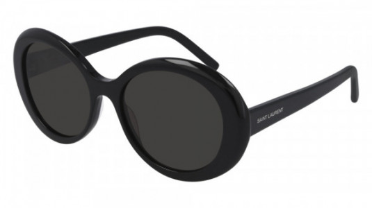 Saint Laurent SL 419 Sunglasses, 001 - BLACK with BLACK lenses