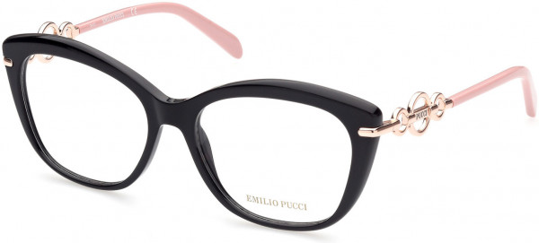 Emilio Pucci EP5163 Eyeglasses, 001 - Shiny Black