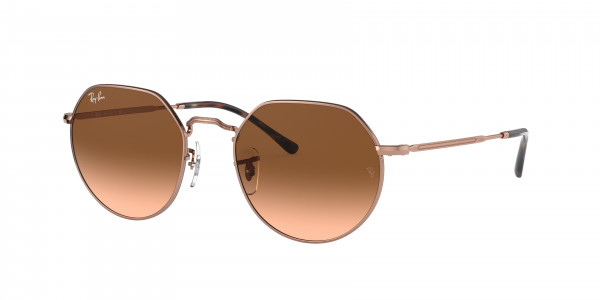Ray-Ban RB3565 JACK Sunglasses, 9035A5 JACK COPPER PINK GRADIENT BROW (COPPER)