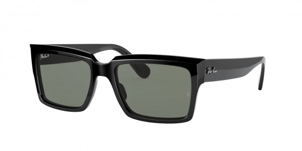 Ray-Ban RB2191 INVERNESS Sunglasses, 901/58 INVERNESS BLACK POLAR GREEN (BLACK)