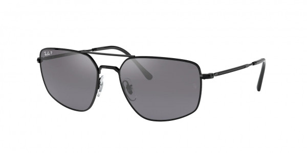 Ray-Ban RB3666 Sunglasses, 002/K3 BLACK (BLACK)