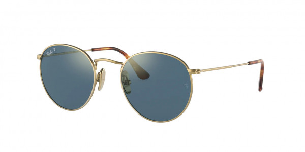 Ray-Ban RB8247 ROUND Sunglasses, 9217T0 ROUND DEMIGLOSS BRUSHED GOLD P (GOLD)
