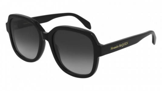 Alexander McQueen AM0300S Sunglasses, 001 - BLACK with GREY lenses
