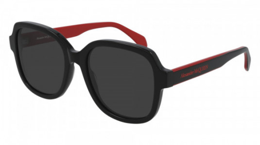 Alexander McQueen AM0300S Sunglasses, 003 - BLACK with GREY lenses