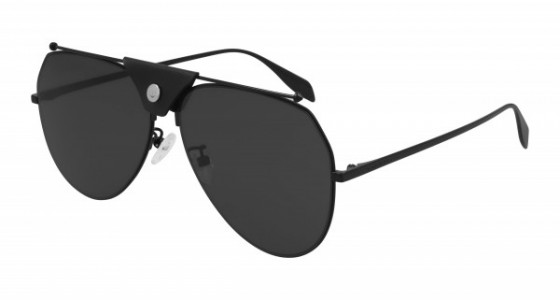 Alexander McQueen AM0316S Sunglasses, 001 - BLACK with GREY lenses