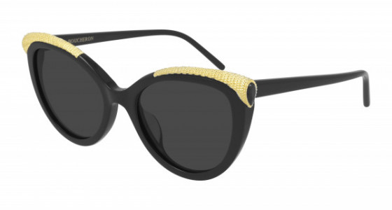 Boucheron BC0116S Sunglasses, 001 - BLACK with GREY lenses