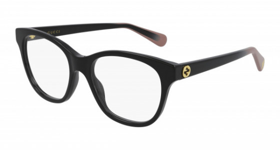 Gucci GG0923O Eyeglasses, 003 - BLACK with TRANSPARENT lenses