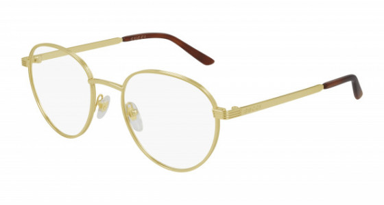 Gucci GG0942O Eyeglasses, 002 - GOLD with TRANSPARENT lenses
