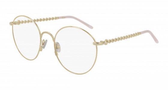 Pomellato PM0103O Eyeglasses, 002 - GOLD with TRANSPARENT lenses