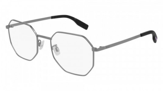 McQ MQ0317O Eyeglasses, 002 - GUNMETAL with TRANSPARENT lenses