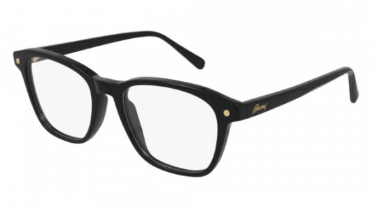 Brioni BR0087O Eyeglasses, 005 - BLACK with TRANSPARENT lenses