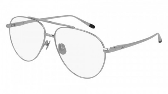 Brioni BR0091O Eyeglasses, 001 - SILVER with TRANSPARENT lenses