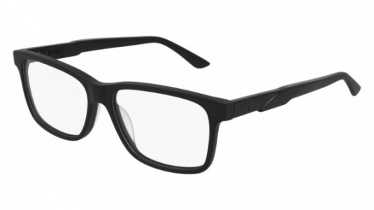 Puma PU0341O Eyeglasses, 001 - BLACK with TRANSPARENT lenses