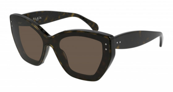 Azzedine Alaïa AA0044S Sunglasses, 002 - HAVANA with BROWN lenses