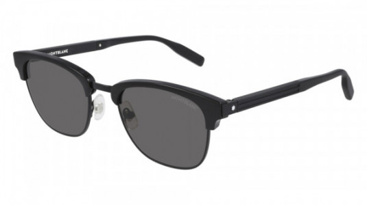 Montblanc MB0164S Sunglasses, 001 - BLACK with GREY lenses