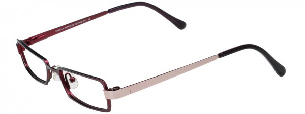 EasyClip O1064 Eyeglasses, SATIN RASPBERRY/LAVENDER