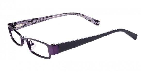 EasyClip Q4069 Eyeglasses, SATIN VIOLET/DIM GREY