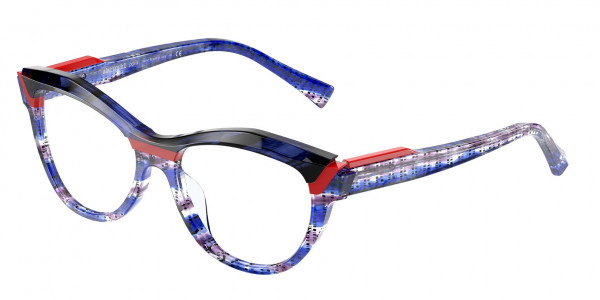 Alain Mikli A03128 SARLOT Eyeglasses, 005 BLUE PURPLE/RED/BLUE (BLUE)