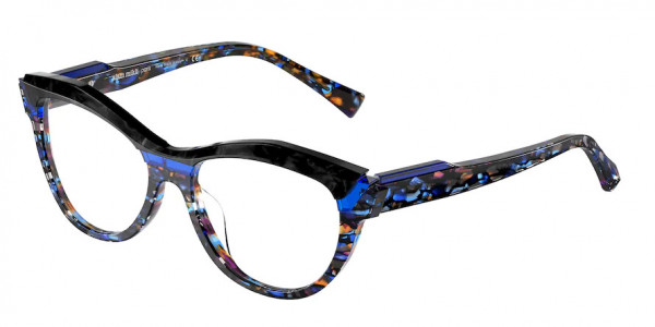 Alain Mikli A03128 SARLOT Eyeglasses, 008 MOSAIC BLUE/BLUE/BLACK (MULTI)