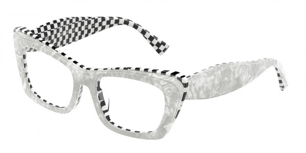 Alain Mikli A03119 SARETTE Eyeglasses, 005 SARETTE BLANC MIKLI/BLACK WHIT (WHITE)