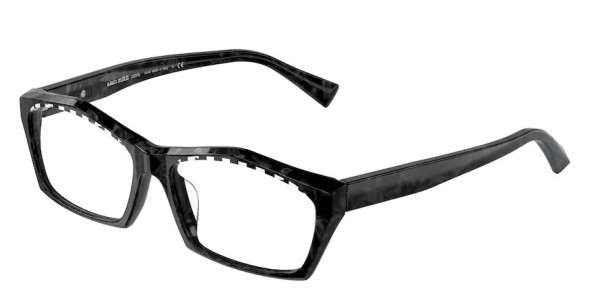 Alain Mikli A03127 ERWAN Eyeglasses, 008 BLACK MIKLI/DAMIER WHITE BLK (BLACK)