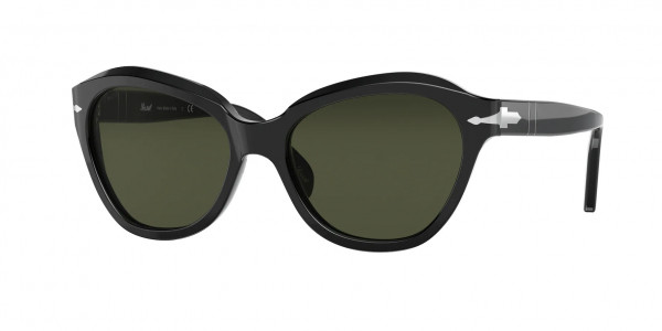 Persol PO0582S Sunglasses, 95/31 BLACK GREEN (BLACK)