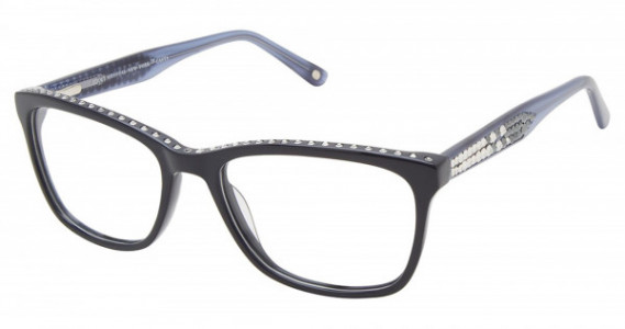 Jimmy Crystal CASTA Eyeglasses, BLACK