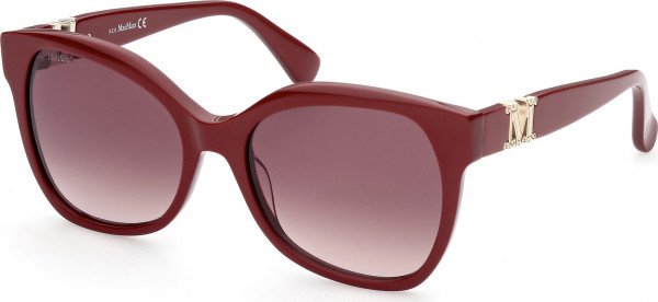Max Mara MM0014 EMME3 Sunglasses, 66F - Shiny Light Red / Shiny Light Red