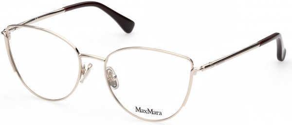 Max Mara MM5002 Eyeglasses, 032 - Shiny Pale Gold, Shiny Black