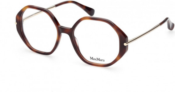 Max Mara MM5005 Eyeglasses, 052 - Shiny Classic Havana, Shiny Pale Gold