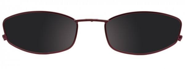 EasyClip S2488 Eyeglasses, SATIN RASPBERRY/BLACK // RED