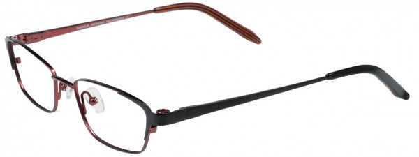 EasyClip O1063 Eyeglasses, SATIN DARK RED/DARK PURPLE