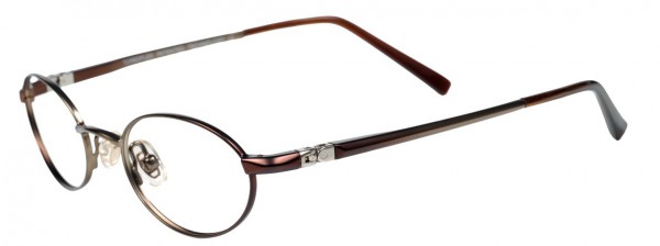 EasyClip O1078 Eyeglasses, SATIN BROWN
