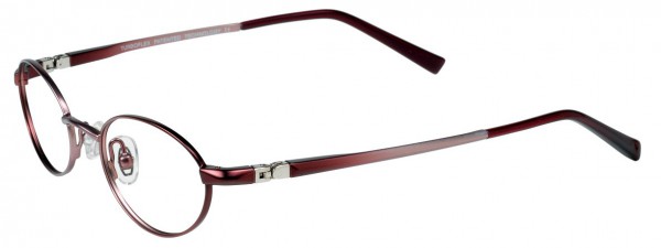 EasyClip O1078 Eyeglasses, SATIN PALE VIOLET RED