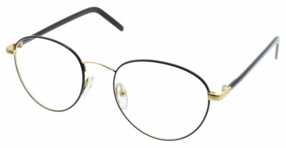 Aspire DEPENDABLE Eyeglasses, Black Gold
