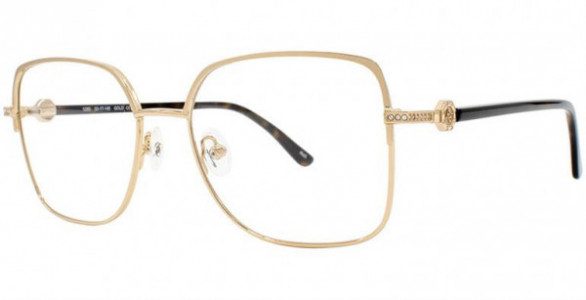 Adrienne Vittadini 1280 Eyeglasses, Gold
