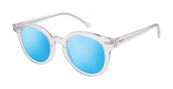 Colors In Optics CS377 LYON Sunglasses, BLND BLONDE/BOTTLE GREEN LENS