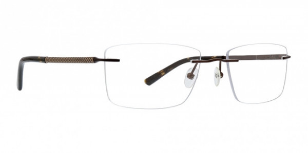 Totally Rimless TR 302 Bypass Eyeglasses, Brown