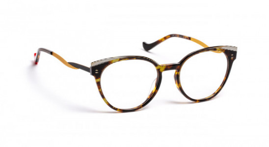 Boz by J.F. Rey LIVIA Eyeglasses, DEMI/STRIPES BLACK (9000)