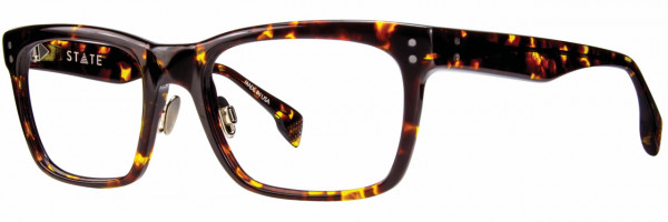 STATE Optical Co STATE Optical Co. Clybourn Global Fit Eyeglasses, Amber Tortoise