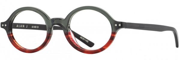 Alan J Alan J AJ-142 Eyeglasses, Charcoal Merlot
